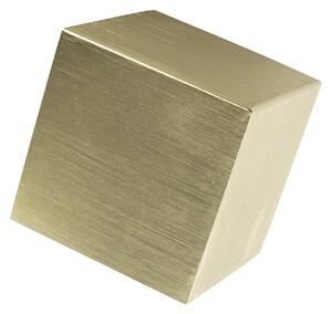 Nowoczesny Kinkiet / Lampa scienna złoty - Cube Oswietlenie wewnetrzne