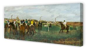 Obraz na płótnie Wyścigi konne - Edgar Degas