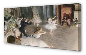 Obraz na płótnie Próba baletowa na scenie - Edgar degas