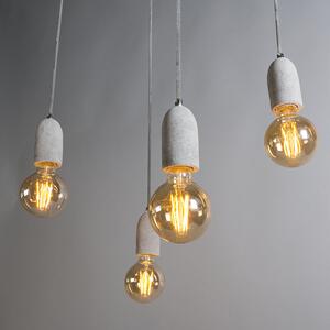 Industrialna lampa wisząca beton - Cava 5 Oswietlenie wewnetrzne