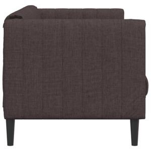 Sofa 3-osobowa, ciemnobrÄ zowa, tapicerowana tkaninÄ