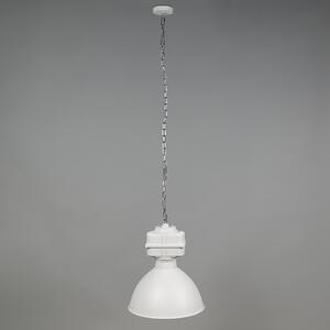 Zestaw 2 x przemysłowa lampa wisząca mała matowa biała - Sicko Oswietlenie wewnetrzne
