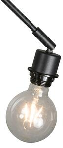Lampa wisząca regulowana czarna bez klosza - Blitz II Oswietlenie wewnetrzne
