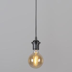 Nowoczesna lampa wisząca czarna klosz biały 45cm - Pendel Oswietlenie wewnetrzne