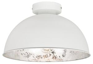 Industrialny Plafon / Lampy sufitowe biały/srebrny 30cm - Magna Basic Oswietlenie wewnetrzne