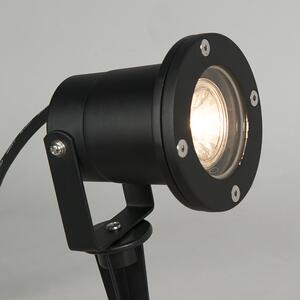 Zewnetrzna Spot ogrodowy czarny z przewodem i wtyczką 230 cm IP65 - Basic Oswietlenie zewnetrzne