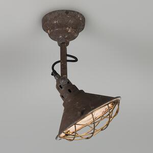 Vintage lampa ścienna i sufitowa brązowa uchylna - Barrack Oswietlenie wewnetrzne