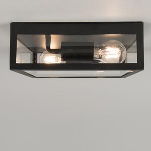Zewnetrzna Industrialny Plafon / Lampy sufitowe zewnętrzny czarny 2-źródła światła - Rotterdam Oswietlenie zewnetrzne