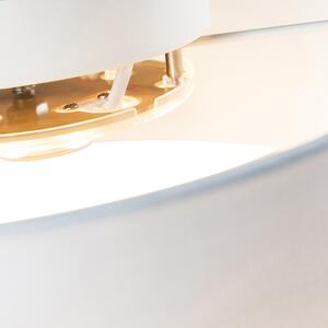 Lampa sufitowa biała 30 cm w tym LED - Drum LED Oswietlenie wewnetrzne