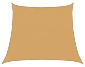Żagiel przeciwsłoneczny, 160 g/m², trapez, jasnoszary, 3/4x3 m