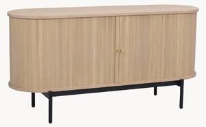 Komoda z drewna z ryflowanym frontem Haddington