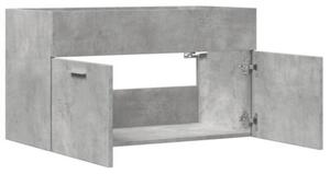 Szafka pod umywalkę, szarość betonu, 80x38,5x46 cm, płyta