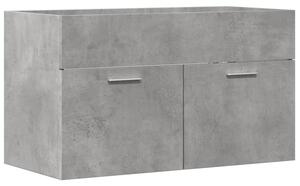 Szafka pod umywalkę, szarość betonu, 80x38,5x46 cm, płyta