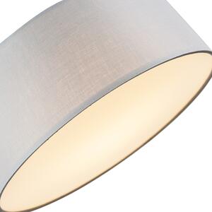 Plafon / Lampy sufitowe LED szary 40cm - Drum Oswietlenie wewnetrzne