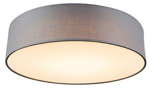 Plafon / Lampy sufitowe LED szary 40cm - Drum Oswietlenie wewnetrzne