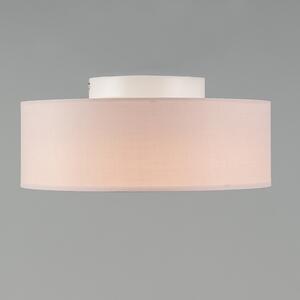 Lampa sufitowa różowa 30 cm w tym LED - Drum LED Oswietlenie wewnetrzne