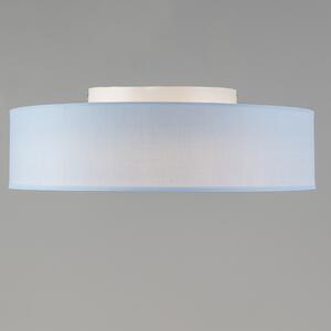 Lampa sufitowa niebieska 40 cm w tym LED - Drum LED Oswietlenie wewnetrzne