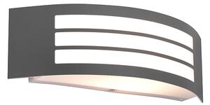 Zewnetrzna Nowoczesna lampa ścienna ciemnoszary IP44 - Sapphire Deluxe Oswietlenie zewnetrzne
