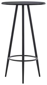 Stolik barowy, czarny, 60 x 107,5 cm, mdf