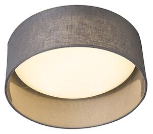 Plafon / Lampy sufitowe LED szary 28cm - Drum Combi Oswietlenie wewnetrzne