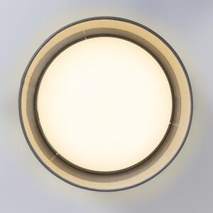 Plafon / Lampy sufitowe LED szary 28cm - Drum Combi Oswietlenie wewnetrzne
