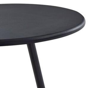 Stolik barowy, czarny, 60 x 107,5 cm, mdf
