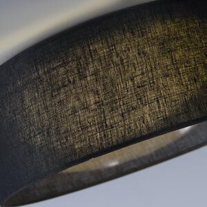 Plafon / Lampy sufitowe LED czarny 28cm - Drum Combi Oswietlenie wewnetrzne