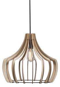 Designerska lampa wisząca z drewna - Twan Oswietlenie wewnetrzne