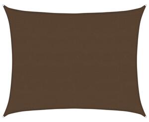 Żagiel przeciwsłoneczny, 160 g/m², brązowy, 6x7 m, hdpe
