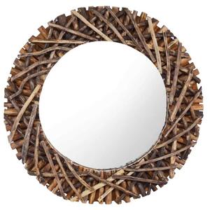 Lustro Åcienne, 60 cm, tekowe, okrÄ gÅe