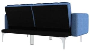 Sofa rozkÅadana, niebieska, tapicerowana tkaninÄ