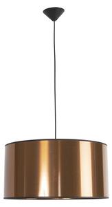 Nowoczesna lampa wisząca czarna klosz miedź 50cm - Pendel Oswietlenie wewnetrzne