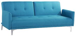 Sofa 3-osobowa morska z poduszkami do salonu nowoczesna Lucian Beliani