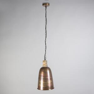 Vintage lampa wisząca miedź ze złotem - Burn 1 Oswietlenie wewnetrzne