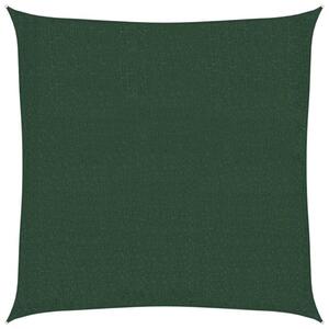 Żagiel przeciwsłoneczny, 160g/m², ciemnozielony, 3,6x3,6m, hdpe