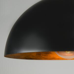 Industrialna lampa wisząca czarno-złota 35 cm - Magna Eco Oswietlenie wewnetrzne