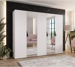 Szafa uchylna otwierana Sandi 2 250 wys. 202 cm biaÅy + u. czarny