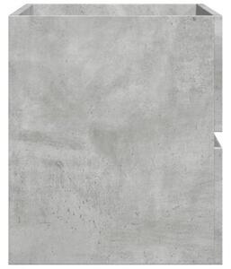 Wisząca szafka łazienkowa, szarość betonu, 80x38,5x45 cm