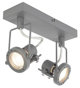Przemysłowy Reflektorek / Spot / Spotow regulowany antracyt 2-źródła światła - Suplux Oswietlenie wewnetrzne