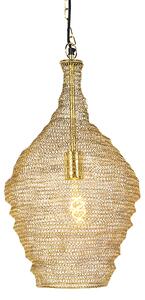 Orientalna lampa wisząca złota 30 cm - Nidum Oswietlenie wewnetrzne