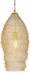 Orientalna lampa wisząca złota 25 cm - Nidum Oswietlenie wewnetrzne