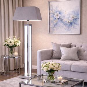 Lampa stojąca dekorowana podświetlana glamour L-0605