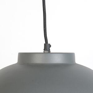Skandynawska lampa wisząca szara 40 cm - Hoodi Oswietlenie wewnetrzne