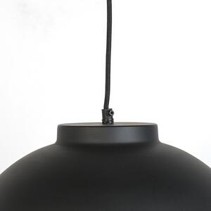 Lampa wisząca czarna z mosiądzem wewnątrz 40 cm - Hoodi Oswietlenie wewnetrzne