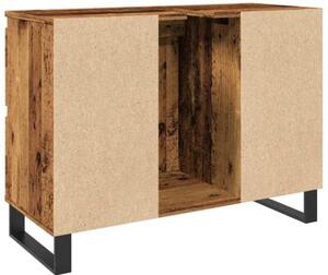 Szafka pod umywalkę łazienkową, stare drewno, 80x33x60 cm