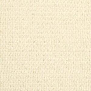 Żagiel przeciwsłoneczny, 160 g/m², kremowy, 5x7 m, hdpe