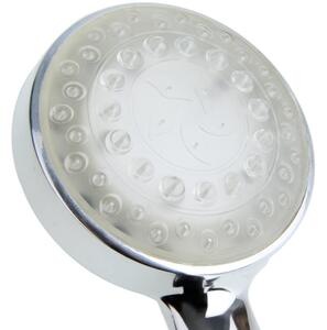 Nowoczesna klasyczna słuchawka prysznicowa ø 8 cm w kolorze srebrnym światło LED Beliani