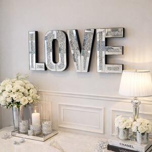 Litery napis glamour LOVE 30x50x5 cm D-0557