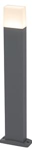 Zewnetrzna Nowoczesna lampa zewnętrzna ciemnoszary 65 cm włącznie z LED IP54 - Malia Oswietlenie zewnetrzne