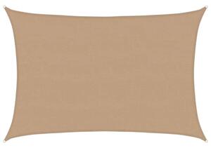Żagiel przeciwsłoneczny, 160 g/m², kolor taupe, 5x6 m, hdpe